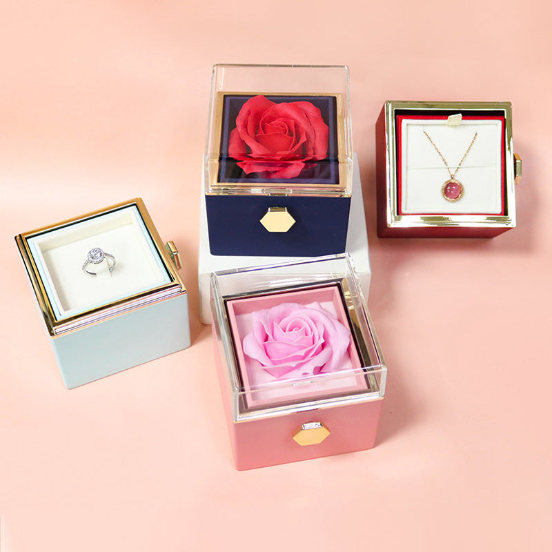 Rotating Soap Flower Rose | Gift Box - AntiGreed Store