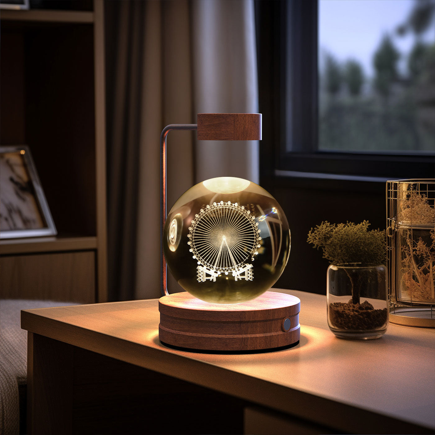 Crystal Ball Cosmic Dinosaur Night Light - Warm, Romantic, and Artistic Bedside Lamp - AntiGreed Store