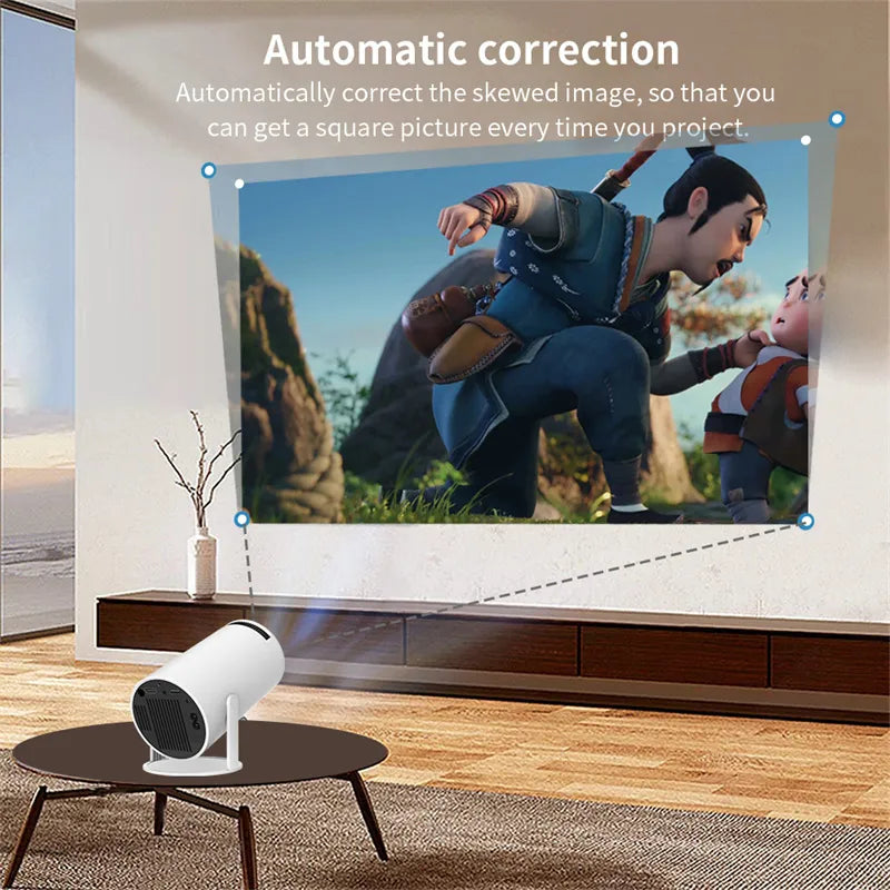 Portable Video Projector For Home & Outdoor Use (180° Projection Angle) - AntiGreed Store