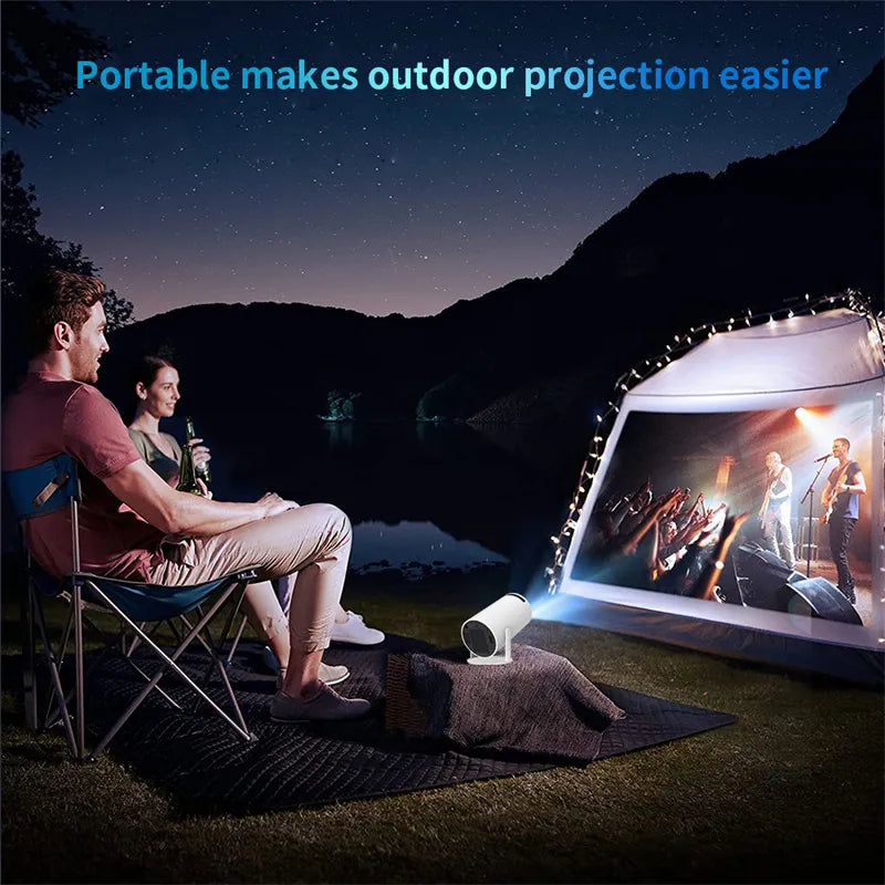 Portable Video Projector For Home & Outdoor Use (180° Projection Angle) - AntiGreed Store