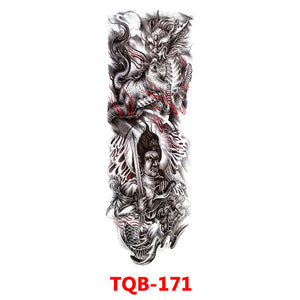 Waterproof Temporary Tattoo Sticker - Totem Geometric Full Arm Collection - AntiGreed Store