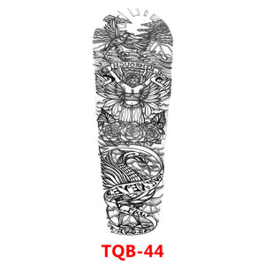 Waterproof Temporary Tattoo Sticker - Totem Geometric Full Arm Collection - AntiGreed Store