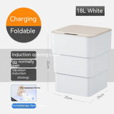 Smart Inductive Trash Can With Motion Sensor - Automatic Opening, Waterproof, UV Sterilization, and Stylish Design for Every Room - AntiGreed Store