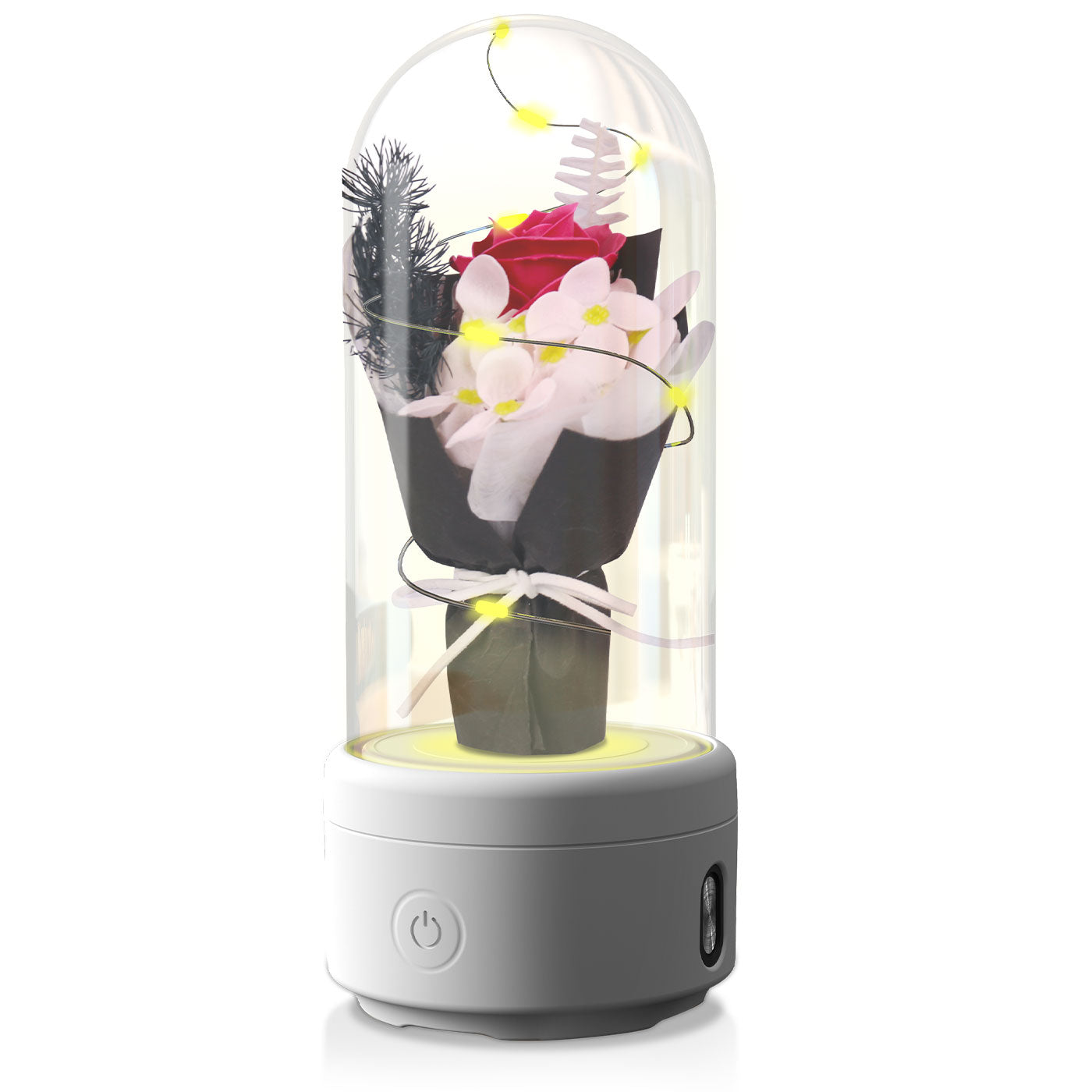 Illuminate Love and Harmony with the 2-in-1 Bouquet LED Light and Bluetooth Speaker - AntiGreed Store