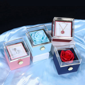 Rotating Soap Flower Rose | Gift Box - AntiGreed Store