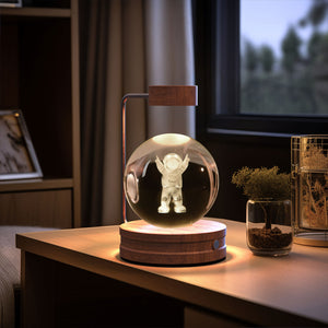 Crystal Ball Cosmic Dinosaur Night Light - Warm, Romantic, and Artistic Bedside Lamp - AntiGreed Store