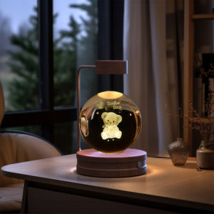 Crystal Ball Cosmic Dinosaur Night Light - Warm, Romantic, and Artistic Bedside Lamp - AntiGreed Store