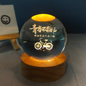 Luminous Crystal Ball Night Light - AntiGreed Store
