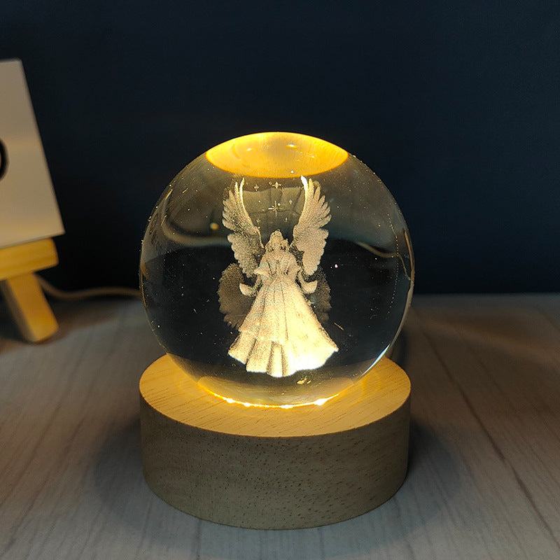 Luminous Crystal Ball Night Light - AntiGreed Store