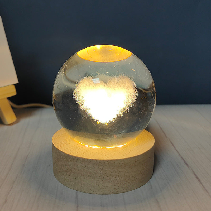 Luminous Crystal Ball Night Light - AntiGreed Store