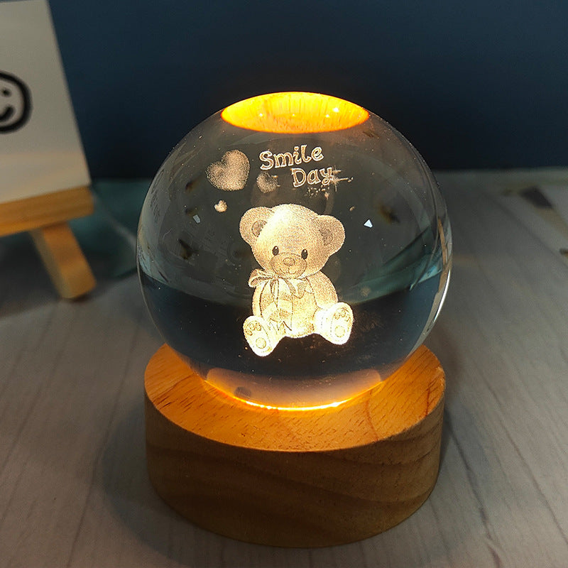 Luminous Crystal Ball Night Light - AntiGreed Store