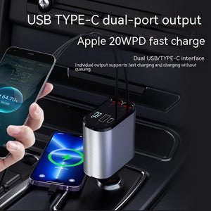 Metal Car Charger - 100W Super Fast Charging for Your Drive - AntiGreed Store