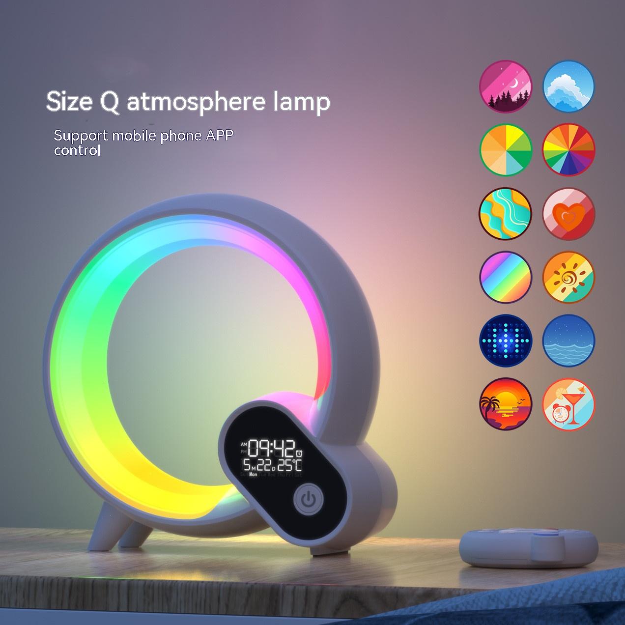 Creative Q Light - Analog Sunrise Digital Display Alarm Clock with Bluetooth Audio and Intelligent Wake-up - AntiGreed Store